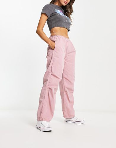 Pantaloni oversize in popeline - Stradivarius - Modalova