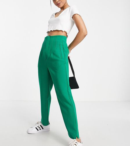 Petite - Pantaloni slim sartoriali verdi - Stradivarius - Modalova