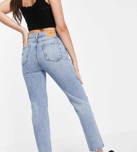 Tall - Mom jeans vintage in cotone lavaggio chiaro - LBLUE - Stradivarius - Modalova