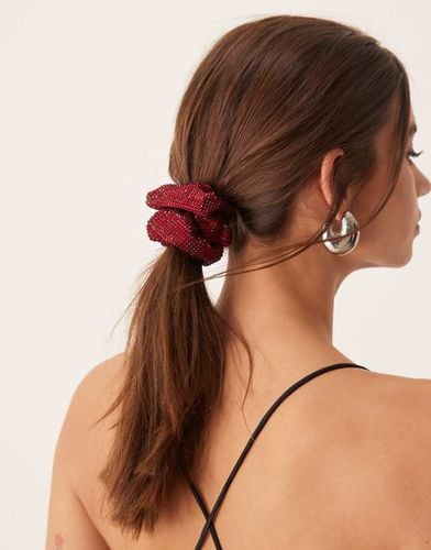 Kelly - Elastico per capelli bordeaux con strass - Sui Ava - Modalova