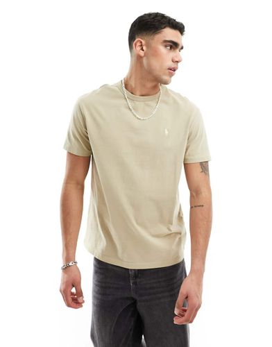 Icon - T-shirt oversize classica beige in tessuto pesante con logo - Polo Ralph Lauren - Modalova