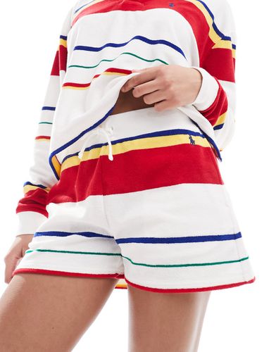 Pantaloncini in jersey a righe con logo - Polo Ralph Lauren - Modalova