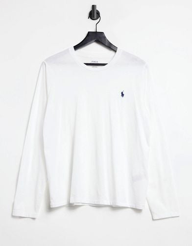 T-shirt a maniche lunghe bianca con logo - Polo Ralph Lauren - Modalova