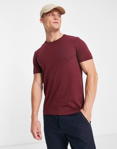 T-shirt custom fit bordeaux mélange con logo iconico - Polo Ralph Lauren - Modalova