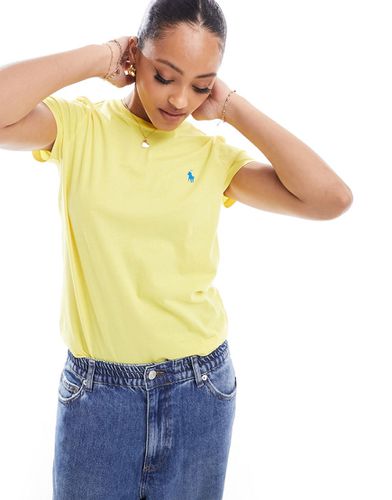 T-shirt gialla con logo - Polo Ralph Lauren - Modalova