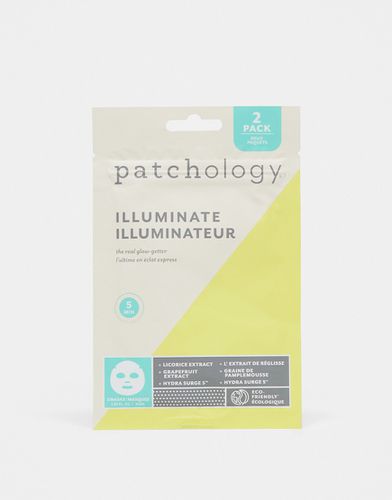 FlashMasque Illuminate 5 Minute - Set con due maschere in tessuto - Patchology - Modalova