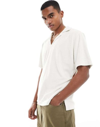 Paul Smith - Polo in spugna color crema con rever - PS Paul Smith - Modalova