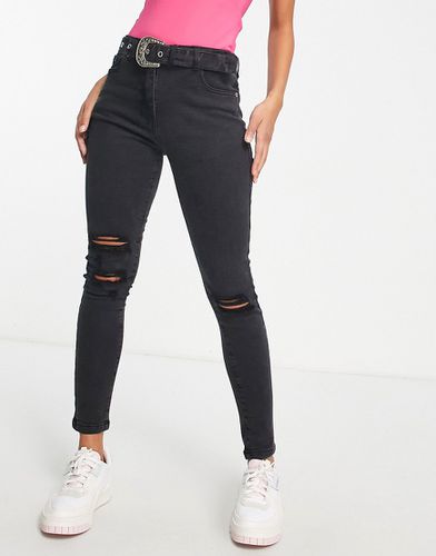 Jeans skinny con cintura color antracite - Parisian - Modalova