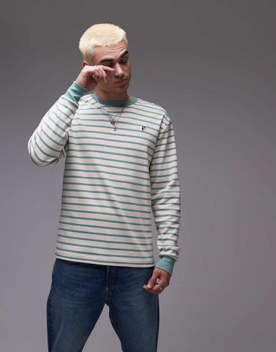 Shore - Sweat-shirt manches longues à logo - Rayures - Parlez - Modalova