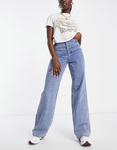 Elli - Jeans a vita alta con fondo ampio azzurri - Pieces - Modalova