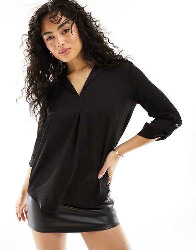 Blusa nera con scollo a V - Pimkie - Modalova