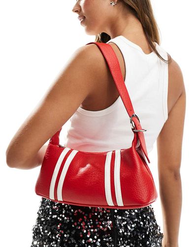 Tayce - Borsa da spalla rossa a righe - Public Desire - Modalova