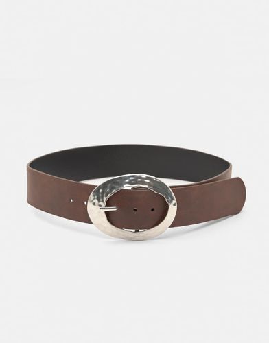 Ceinture avec boucle ronde - Marron - Pull & bear - Modalova