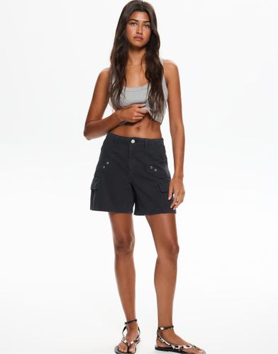 Pull & Bear - Bermuda cargo - Noir - Pull & bear - Modalova