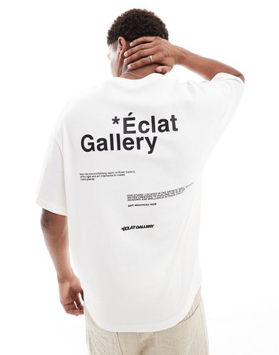 Gallery - T-shirt bianca con stampa sul retro - Pull & Bear - Modalova