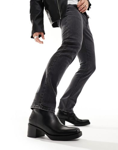 Stivali con tacco basso neri - Pull & Bear - Modalova
