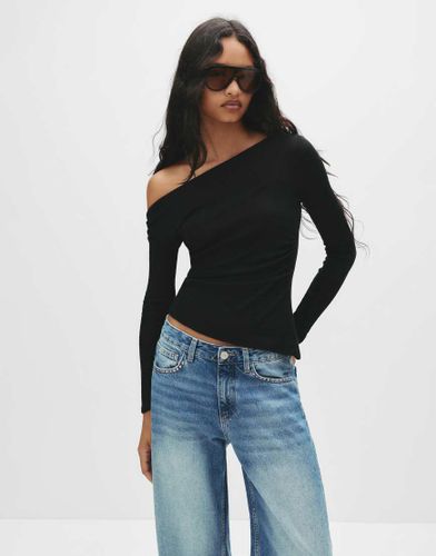 Top asymétrique à manches longues - Pull & bear - Modalova