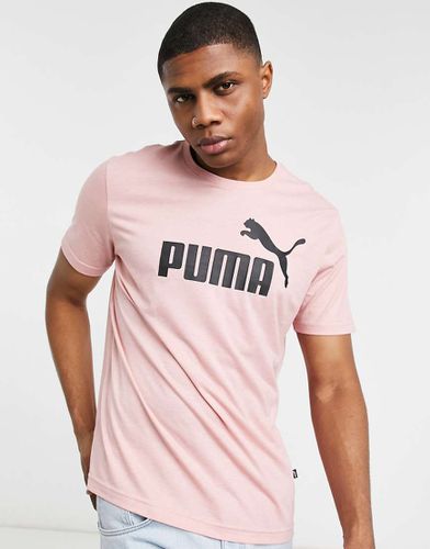 Essentials - T-shirt pastello con logo sul petto - Puma - Modalova