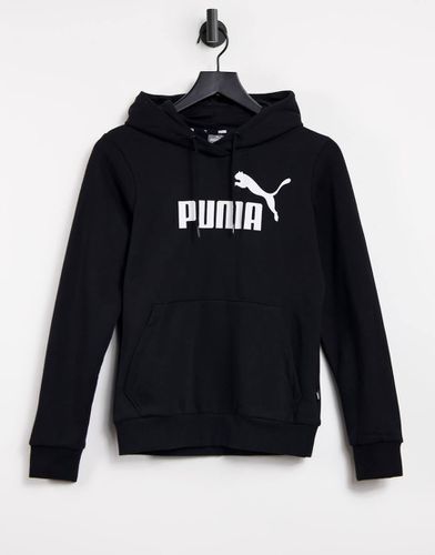 Felpa essenziale con cappuccio e logo nera - Puma - Modalova