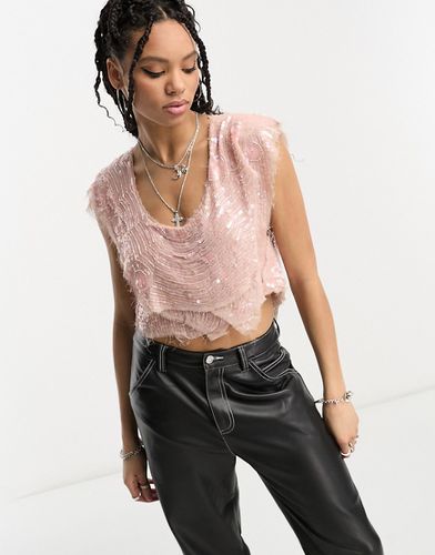 Sweet Nostalgia - Crop top decorato con paillettes - Raga - Modalova