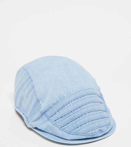 Cappellino unisex piatto in denim con cuciture a vista - Reclaimed Vintage - Modalova