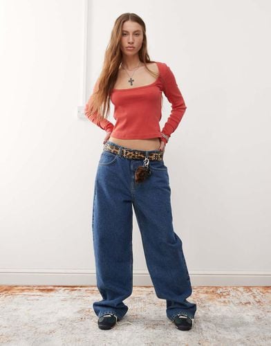 Jeans ampi a vita bassa medio - Reclaimed Vintage - Modalova