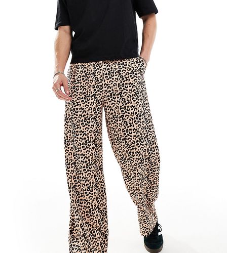 Pantaloni ampi unisex con stampa leopardata - Reclaimed Vintage - Modalova