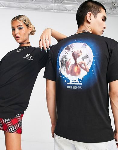 T-shirt unisex nera con stampa ET su licenza - Reclaimed Vintage - Modalova