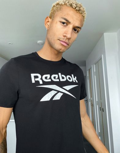 T-shirt da allenamento stampata nera - Reebok - Modalova