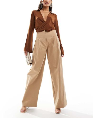 Pantaloni a fondo ampio beige - River Island - Modalova