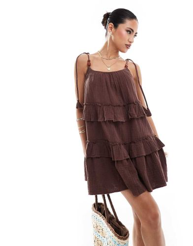 Robe courte en macramé - River Island - Modalova