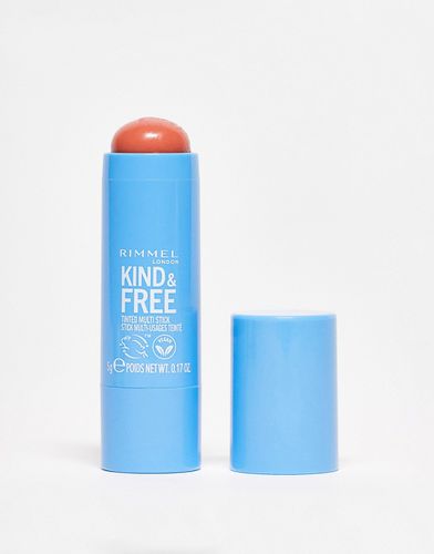 Kind & Free - Stick multifunzione - 002 Caramel Dusk (pesca delicato) - Rimmel London - Modalova