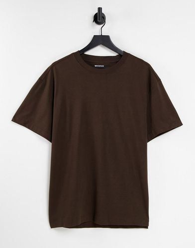Weekday - T-shirt oversize marrone - Weekday - Modalova