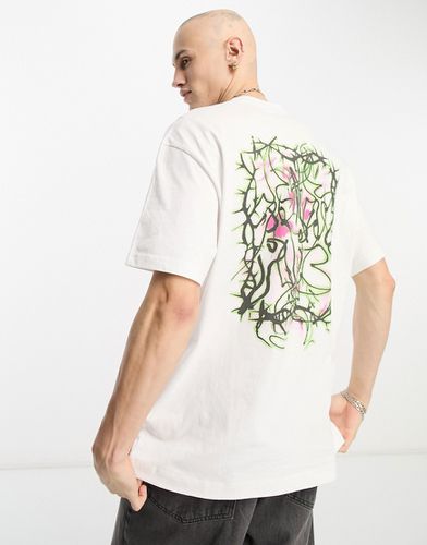T-shirt oversize bianca con grafica "Cosmic Energy" - Weekday - Modalova