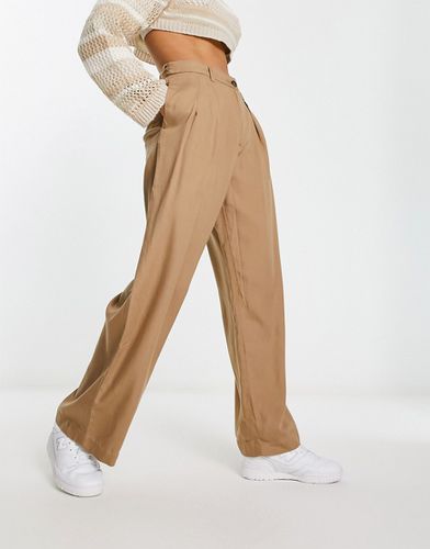 Hazel - Pantaloni sartoriali color beige scuro - Weekday - Modalova