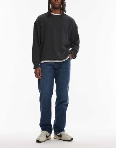 Frontier - Jean droit décontracté - Bleu foncé délavé - Wrangler - Modalova