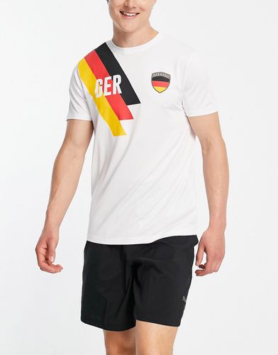T-shirt bianca per i tifosi della Germania - Threadbare - Modalova
