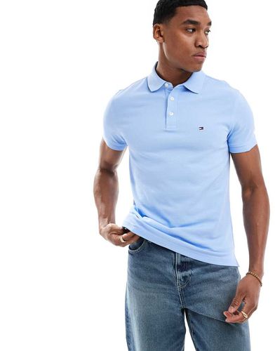 Polo slim azzurra - Tommy Hilfiger - Modalova