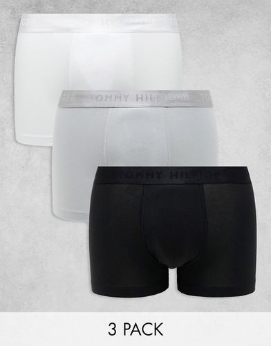 Everyday Luxe - Confezione da 3 paia di boxer aderenti neri, grigi e bianchi - Tommy Hilfiger - Modalova