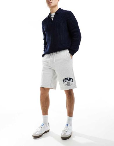 Athletic - Pantaloncini stile basket in jersey grigi - Tommy Jeans - Modalova