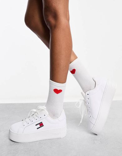 Essential - Sneakers bianche con suola flatform - Tommy Jeans - Modalova