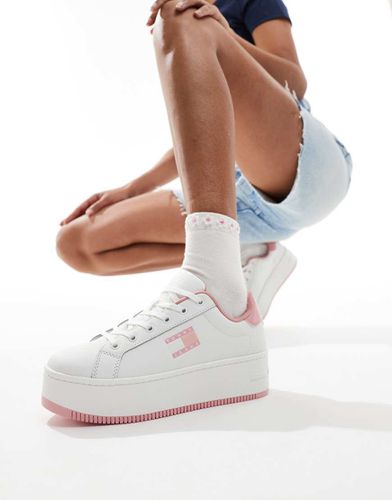 Essential - Sneakers bianche e rosa con plateau - Tommy Jeans - Modalova