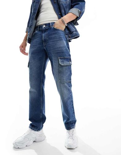 Ethan - Jeans dritti cargo comodi lavaggio scuro - Tommy Jeans - Modalova