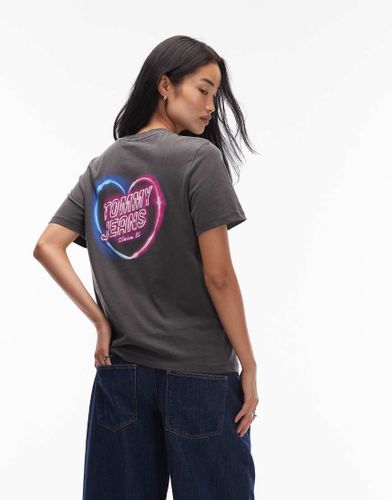 T-shirt manches courtes décontracté avec logo néon - Tommy Jeans - Modalova