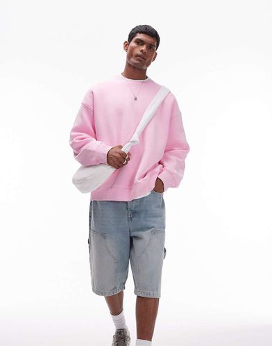 Topman - Felpa comoda rosa slavato - Topman - Modalova