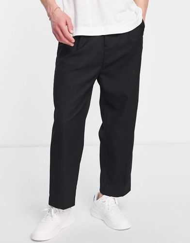 Pantaloni taglio corto a fondo ampio in twill - Topman - Modalova