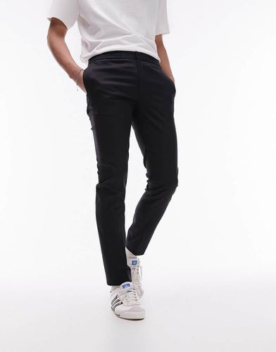 Pantaloni joggers con vita elasticizzata color navy - Topman - Modalova