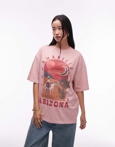 T-shirt oversize con stampa "Arizona" - Topshop - Modalova