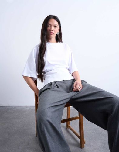 Top cintré à manches raglan - Ivoire - Topshop - Modalova