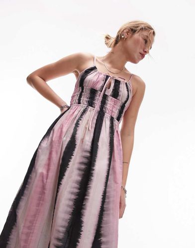 Vestito da mare rosa con stampa tie-dye - Topshop - Modalova